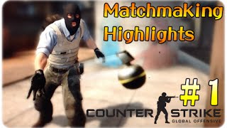 [Hins Plays] CS:GO Matchmaking Highlights #1 ►ACE！！