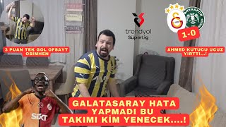 GALATASARAY 1- KONYASPOR 0 OFSAYT OSİMHEN ATTI  FENERBAHÇELİ ÇILDIRDI (TEPKİ) #keşfet #galatasaray