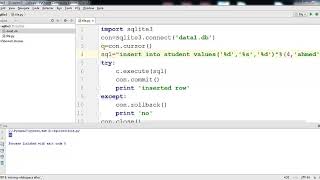 34 - insert data in sqlite3 part 2
