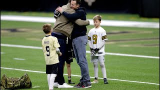 😢 Tom Brady threw a TD pass to Drew Brees' son in a sweet moment well after game