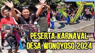 peserta karnaval desa wonoyoso 2024