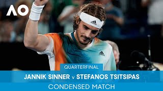 Jannik Sinner v Stefanos Tsitsipas Condensed Match (QF) | Australian Open 2022