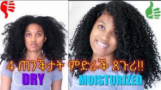 ምኽንያታት ምድራቕ ጸጉርናን መፍትሒታቶምን!! Reasons of having dry and brittle hair and easy ways to fix it.