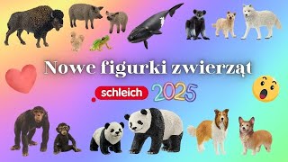 Nowe figurki zwierząt Schleich 2025 || Moja opinia || 🐼🐶🐷🐔🐒🐳🦬🐸