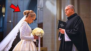 DURANTE LA BODA, EL PADRE NOTÓ ALGO EXTRAÑO EN LA NOVIA Y DETUVO LA CEREMONIA...