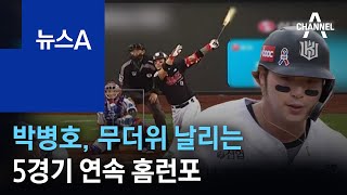 박병호, 무더위 날리는 5경기 연속 홈런포 | 뉴스A