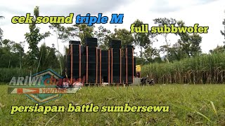 cek sound triple M persiapan battle sumbersewu