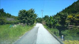 運転席から見た風景　～物部町神池の案山子～