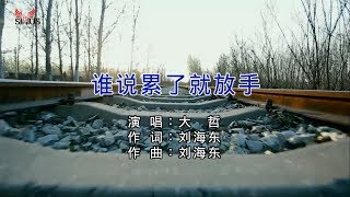 大哲 - 谁说累了就放手（高清1080P）KTV原版