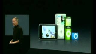 Steve Jobs gives presentation at Apple's iPod launch