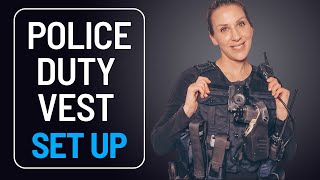 New Police Outer Carrier Vest Setup with New Duty Belt Setup | Cop Mom | Police Duty Gear
