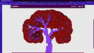 Drawing Fractal Tree Animation using HTML, CSS, JavaScript, React.js and Next.js