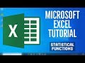 Microsoft Excel Tutorial - Single Criteria Statistical functions