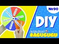 THE ROULETTE GAME_How to make a spinning wheel out of cardboard | DIY by Agugugu