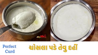 દહીં કેવી રીતે બનાવવું | How to make curd | Homemade thick curd | How to set curd perfectly |