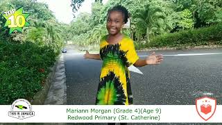 Mariann Morgan (Age 9) of Redwood Primary, St. Catherine. \