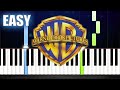 Warner Bros Pictures Theme - EASY Piano Tutorial by PlutaX