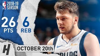 Luka Doncic CRAZY Full Highlights Mavs vs Timberwolves 2018.10.20 - 26 Pts, 6 Reb