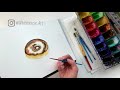 how to paint a donut painting for beginners step by step very easy