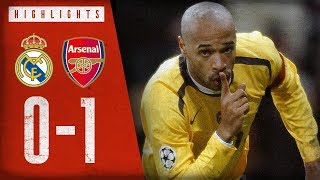 HENRY ON FIRE! | Real Madrid 0-1 Arsenal | Champions League highlights | Feb 21, 2006