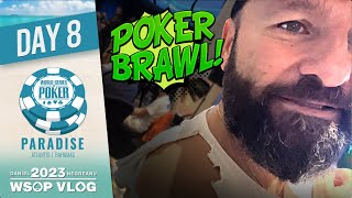 BATTLING on Day 2 of the $100,000! - Daniel Negreanu 2023 WSOP Paradise Poker Vlog Day 8