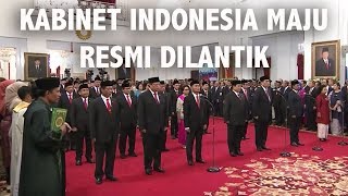 Menteri Kabinet Indonesia Maju Resmi Dilantik Presiden Jokowi