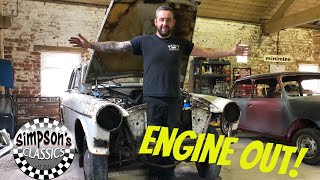 REMOVING THE ENGINE - From My Barn Find Volvo Amazon