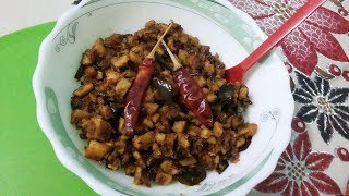 How to make simple and tasty yam [ chena ] fry