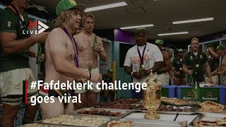 Faf de Klerk kicks off ballsy #FafChallenge, and it goes viral!