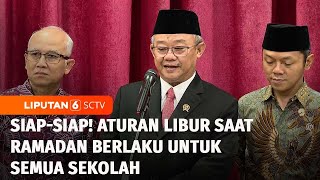 Libur Sekolah Saat Ramadan Disepakati, Surat Edaran Segera Rilis | Liputan 6