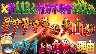 【ゆっくり解説】ハワイより危険なグアテマラの火山…活性化する火山活動で被害が続出しているフエゴ火山