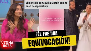 Claudia Martin por fin REACCIONA a la boda de Maite Perroni y su exesposo
