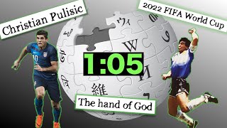 HOW FAST CAN WE FIND CHRISTIAN PULISIC?! - Soccer Themed Wikipedia Speedrun