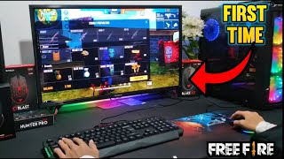 Playing Free Fire First Time In PC💥 Gameplay Status 🔥 #shorts #freefire #short #