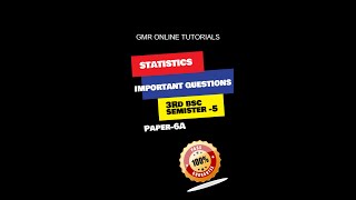 Statistics 3rd year 5th sem paper - 6A (operations research ) important questions