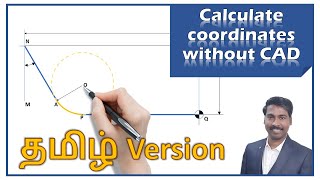 Tangent radius calculation in Tamil | CNC-Learning | Rajeev Sreedharan