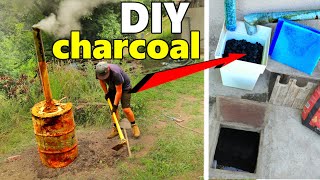 DIY charcoal for rainwater filter