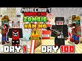 2 CÁ TÓM TẮT 100 NGÀY ZOMBIE HẦM MỎ TRONG MINECRAFT SIÊU KHÓ