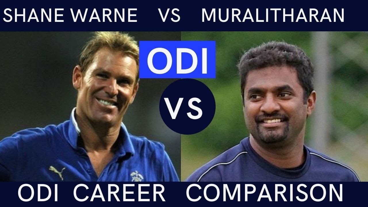 SHANE WARNE VS Muttiah Muralitharan ONE DAY INTERNATIONAL CAREER ...