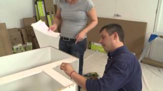 Corner base cabinets assembly | kaboodle kitchen