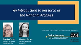 Introduction to Research at the National Archives