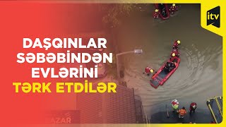 Güclü daşqınlardan sonra şəhər su altında qaldı | Britaniya, Yorkşir