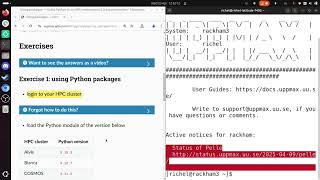 HPC Python day 2: Use packages, for Rackham