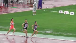 女子1500ｍ決勝、上西彩未選手が4:32.45の大会新で２連覇！第50回北海道中学陸上。