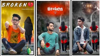 Sad Photo Editing Snapseed | Fake Love Photo Editing | Broken Heart Photo Editing |Mood Off Editing