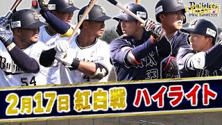 【BsキャンプTV】2月17日 紅白戦ハイライト