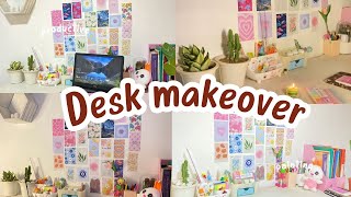 Aesthetic Desk Makeover 2025🎀එන්න මගේ aesthetic study table එක බලන්න|stationery organization