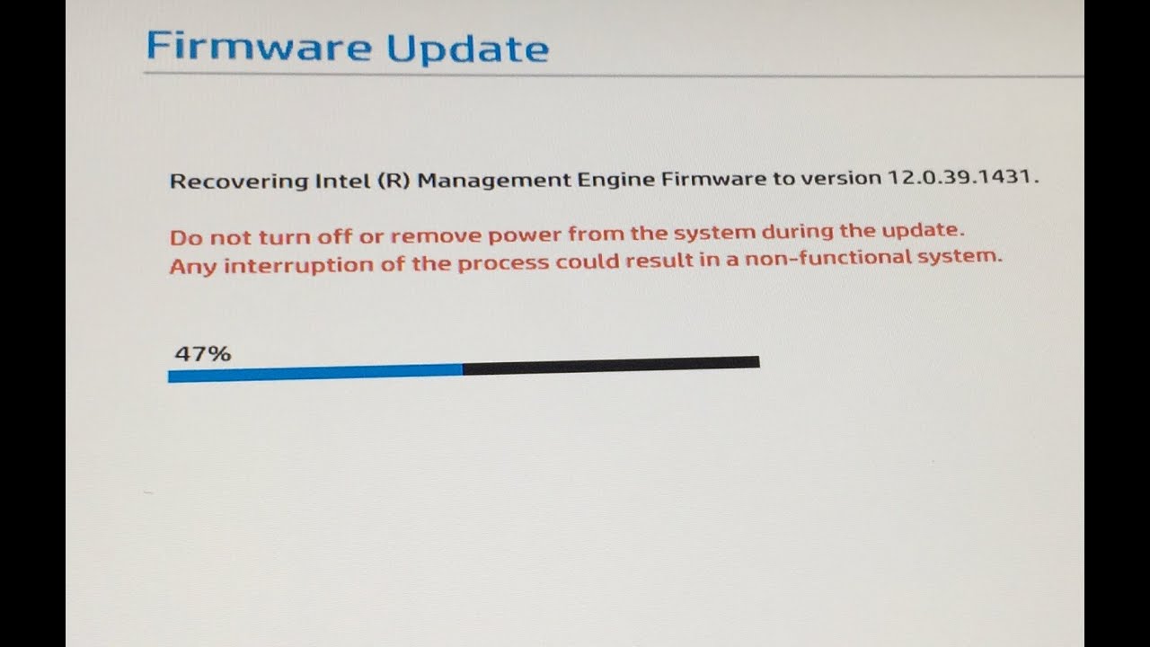 Intel Engine Firmware Update Utility : How To Update Intel® Management ...