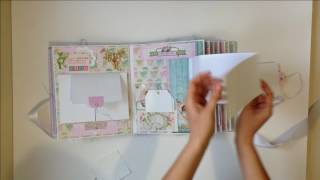 Скрапбукинг Большой альбом для девочки на 300+ фото / Baby Girl First Year scrapbook album