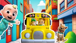 Wheel on the Bus Song Dance Party | CocomelonToys - Nursery Rhymes & Kids Songs